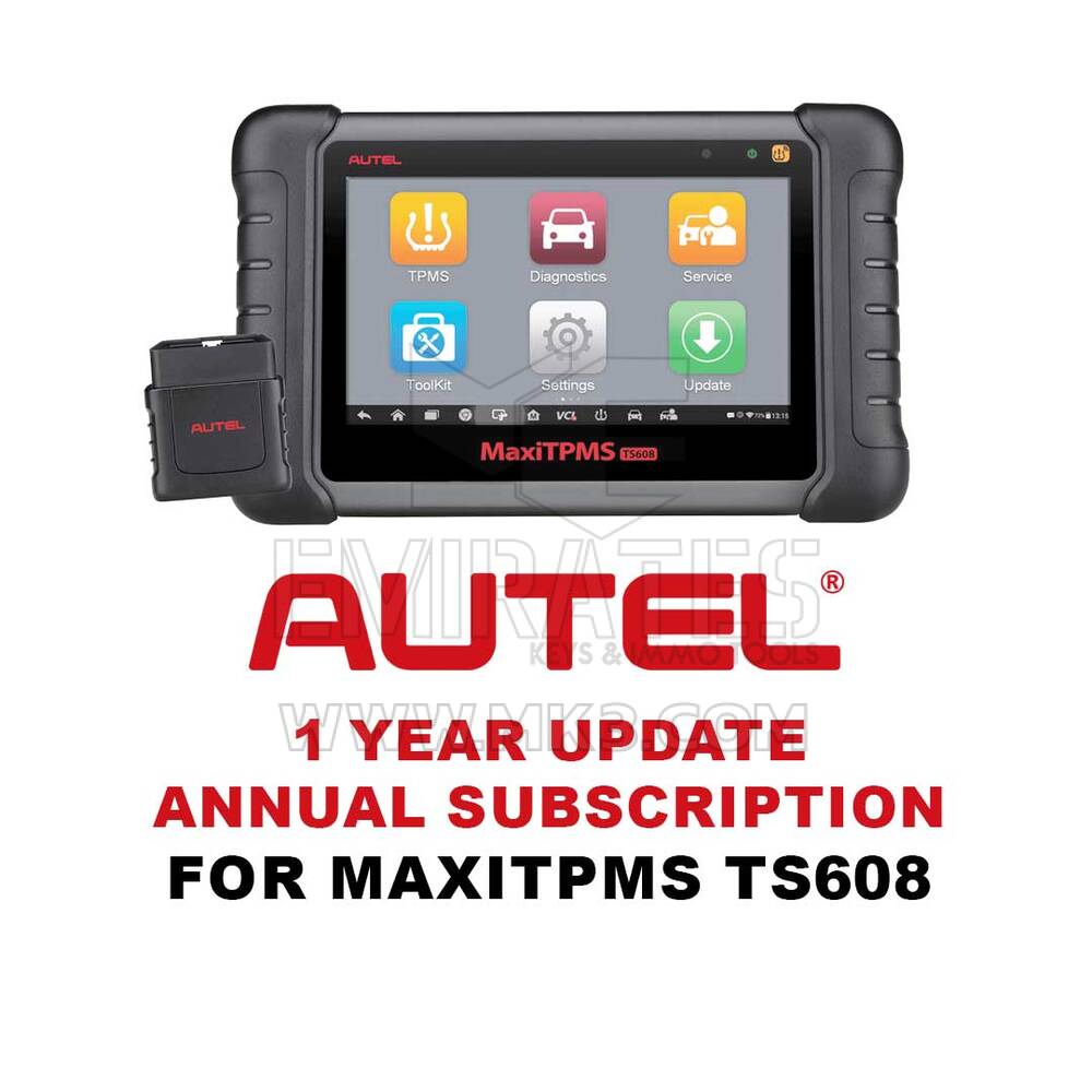 Assinatura de atualização de 1 ano Autel para MaxiTPMS TS608