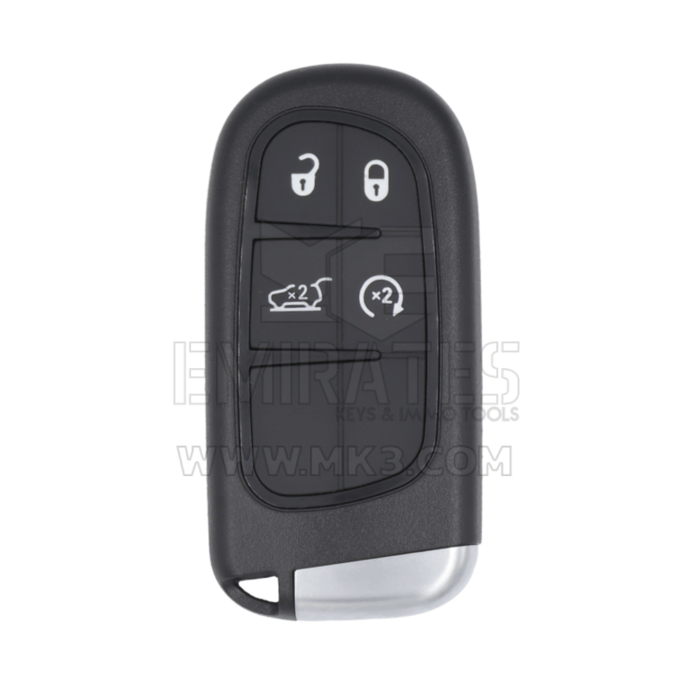 Jeep Cherokee 2015-2022 Coque de clé télécommande intelligente 4 boutons