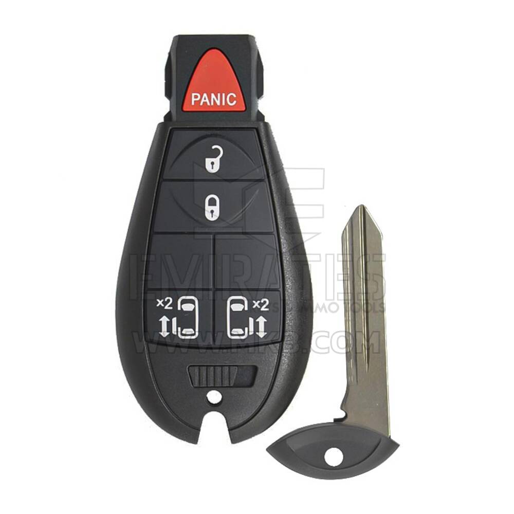 Remote Key , New Jeep Dodge Chrysler Fobik Remote Key 4+1 Buttons Side Doors Button Type 433MHz HITAG 2 - ID46 -PCF7941 Transponder FCCID: IYZ-C01C | Emirates Keys 