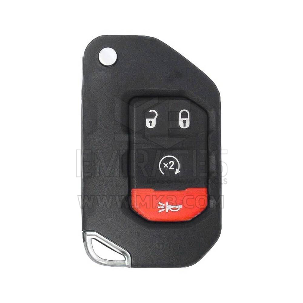Jeep Wrangler 2018-2025 Genuine Flip Remote Key 3 + 1 Button 433MHz 68416784AA / 68416784AB / 68416784AC / 68416784AD