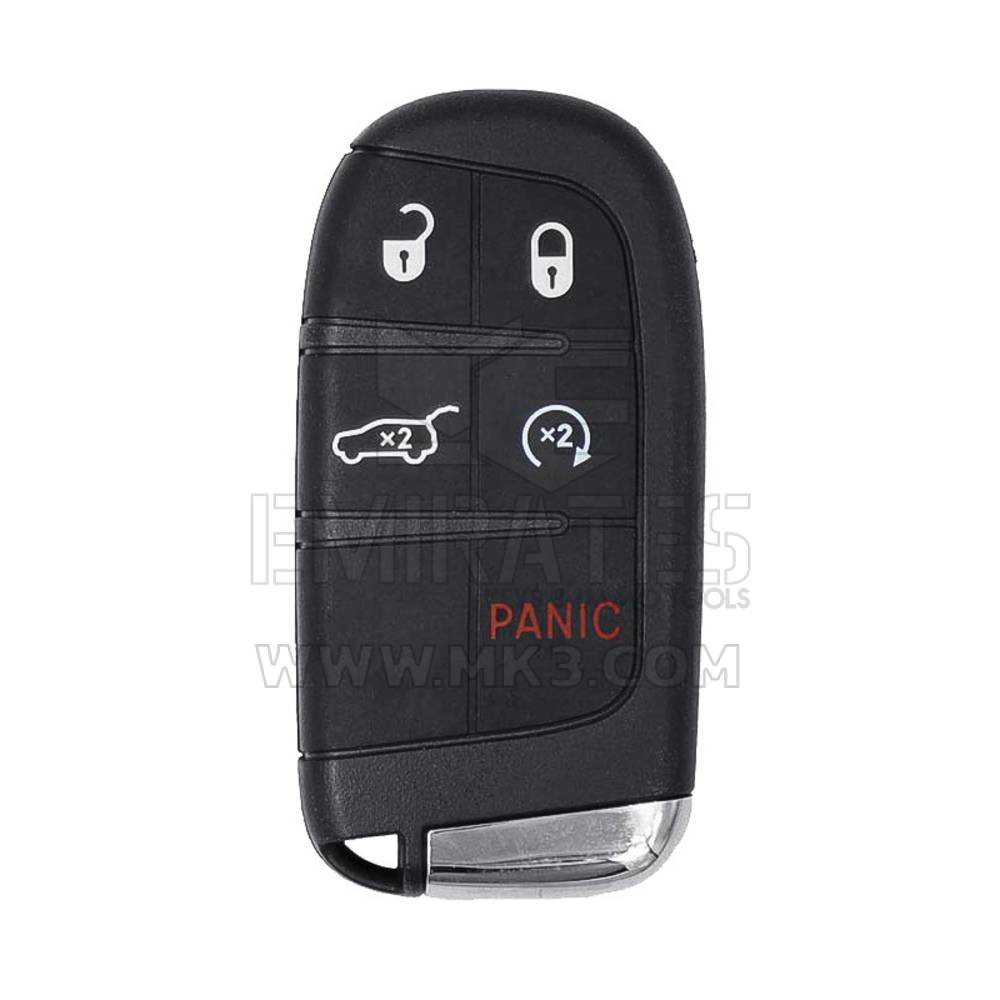 Coque de clé télécommande intelligente Jeep Renegade Compass, 4 + 1 boutons