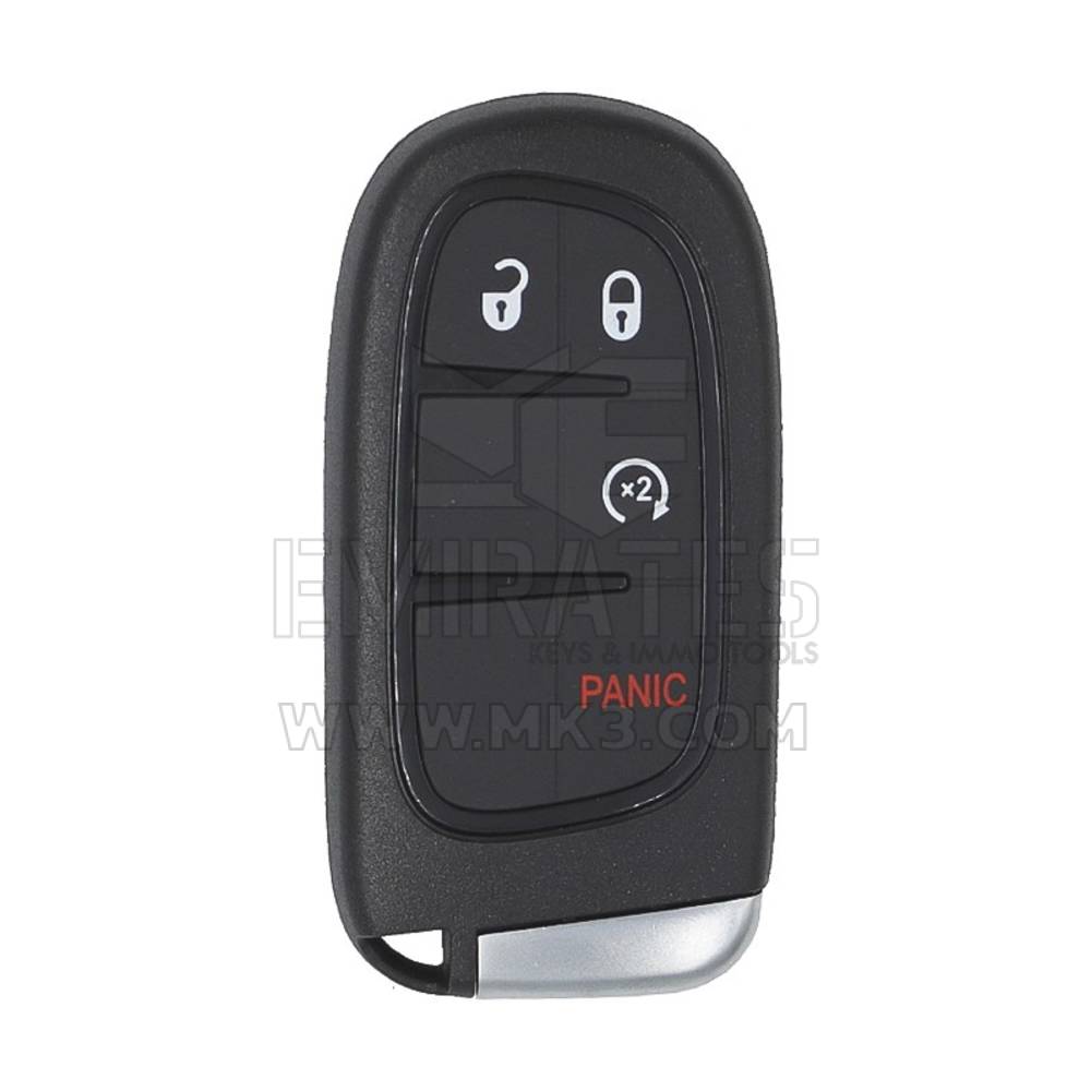 Dodge Jeep 2014-2022 Guscio chiave remota intelligente Tipo di avvio automatico con 3+1 pulsanti