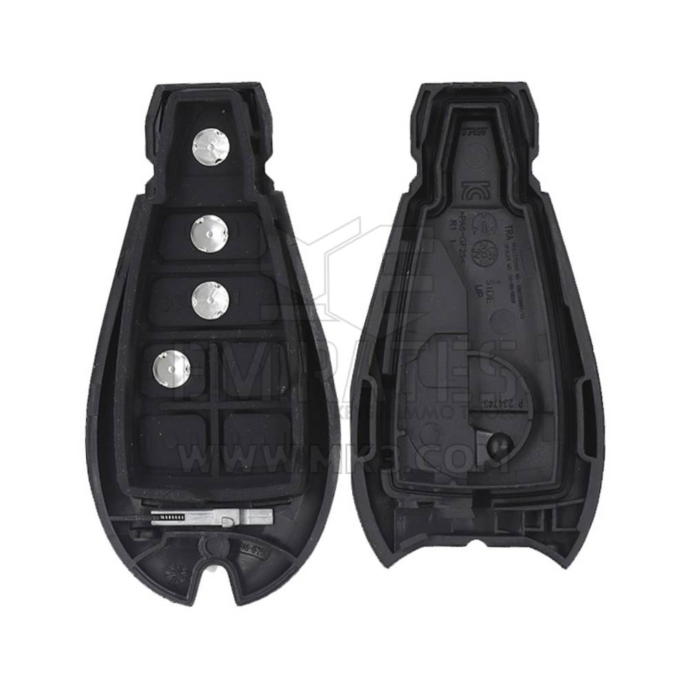 New Aftermarket  Jeep Cherokee 2014-2021 Fobik Remote Key Shell 4 Buttons Original Plastic Aftermarket Rubber  | Emirates Keys