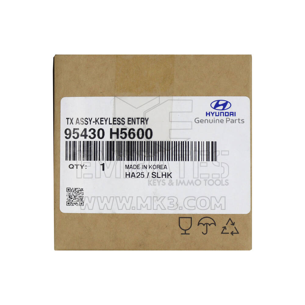 New Hyundai Accent 2022 Genuine / OEM Flip Remote Key 3 Buttons 433MHz OEM Part Number: 95430-H5600 - FCC ID: SYEC3TX1804 | Emirates Keys