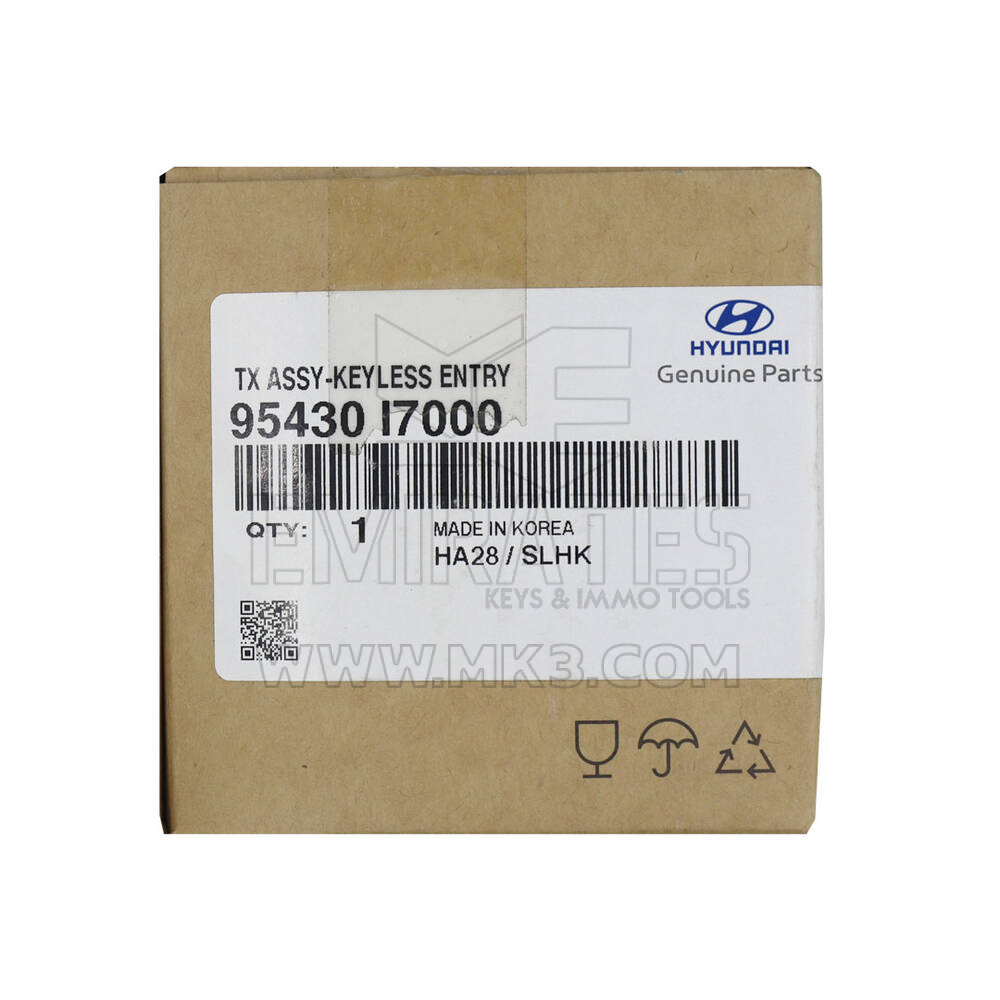 New Hyundai Creta 2023 Genuine / OEM Flip Remote Key 3 Buttons 433MHz OEM Part Number: 95430-I7000 - FCC ID: SYEC3TX2003 | Emirates Keys