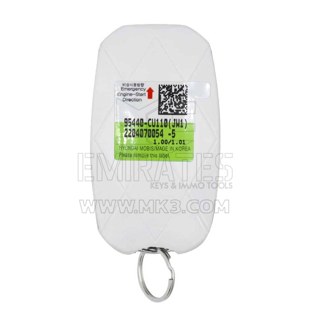 New Genesis GV60 2022 Genuine / OEM Smart Remote Key 7+1 Buttons 433MHz White Color OEM Part Number: 95440-CU110 - FCC ID: TQ8-FOB-4F53U | Emirates Keys