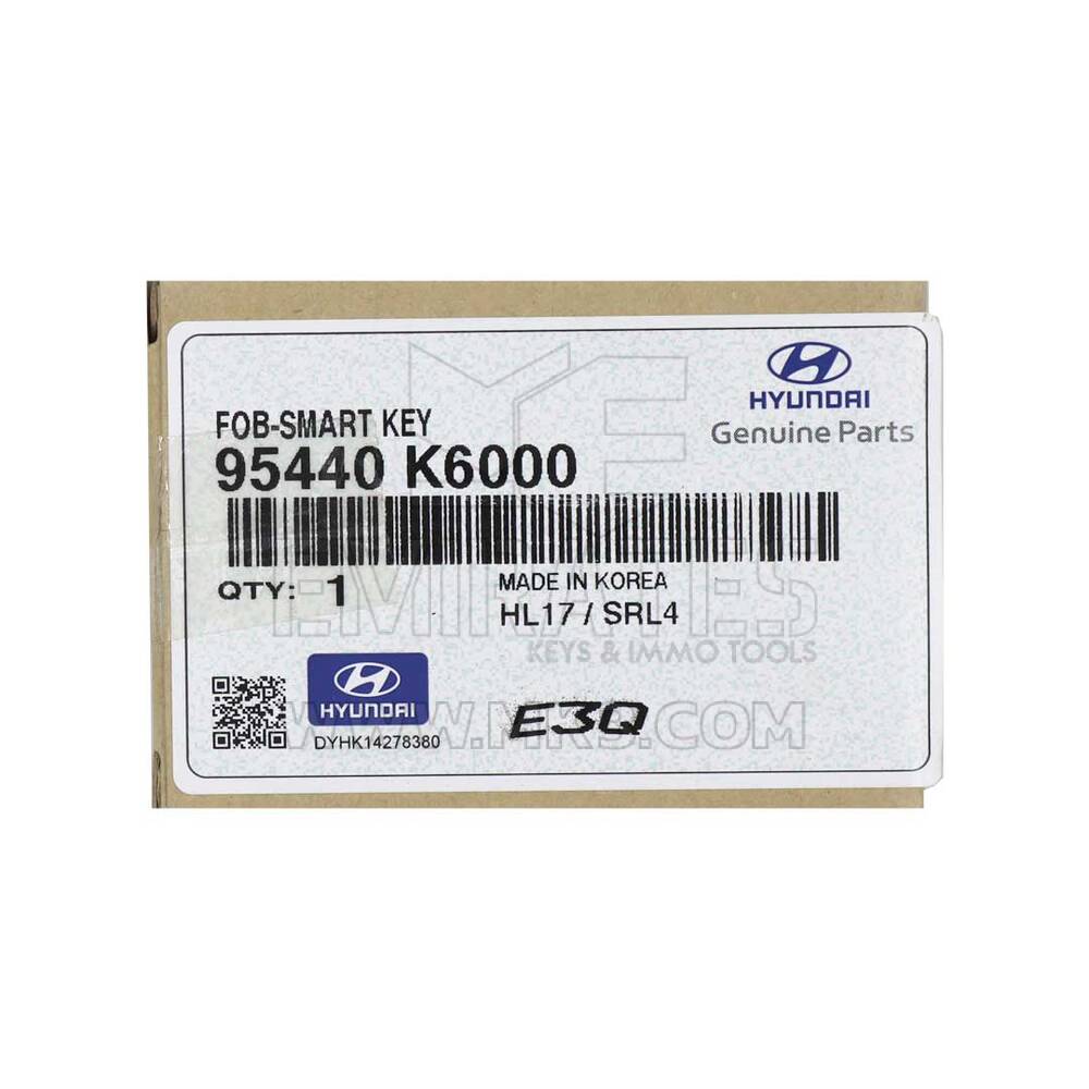 Новый Hyundai Grand I10 2022 года выпуска, оригинальный / OEM смарт-ключ с 3 кнопками, 433 МГц, номер детали OEM: 95440-K6000 - FCC ID: SVI-BR2FGE03 | Emirates Keys