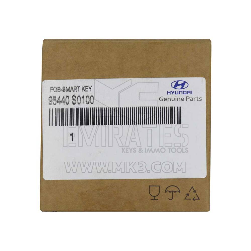 New Hyundai I30 N 2022 Genuine/OEM Smart Remote Key 3 Buttons 433MHz OEM Part Number: 95440-S0100 - FCC ID: SYEC3FOB1608 - Transponder - ID: 8A Texas Crypto 128-bits AES