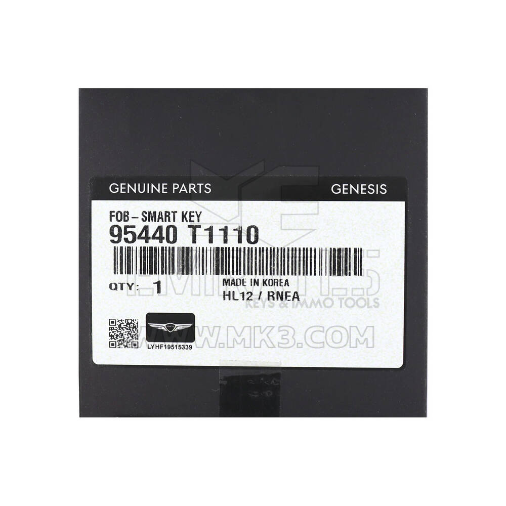 Nueva llave remota inteligente Genesis G80 2022 genuina/OEM 4 botones 433MHz Número de pieza OEM: 95440-T1110 - FCC ID: TQ8-FOB-4F37 | Cayos de los Emiratos