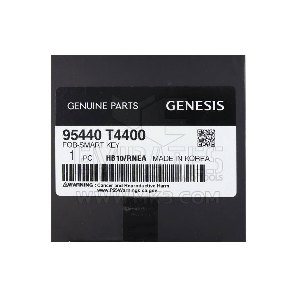 New Hyundai Genesis G80 2022 Genuine / OEM Smart Remote Key 6 Buttons 433MHz OEM Part Number: 95440-T4400 - FCC ID: FOB-4F55MA | Emirates Keys