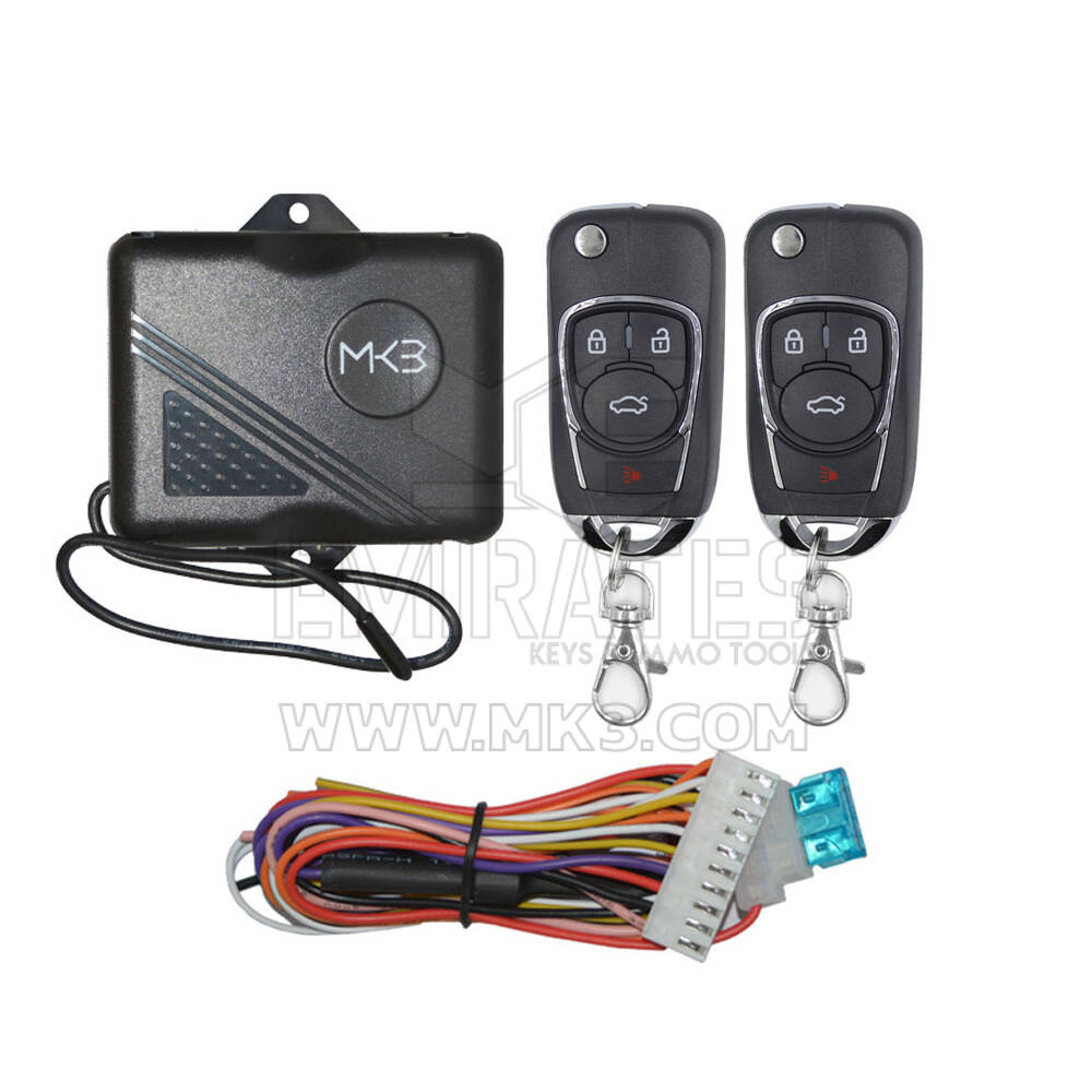 Sistema de entrada sin llave Chevrolet 3+1 botones modelo 581