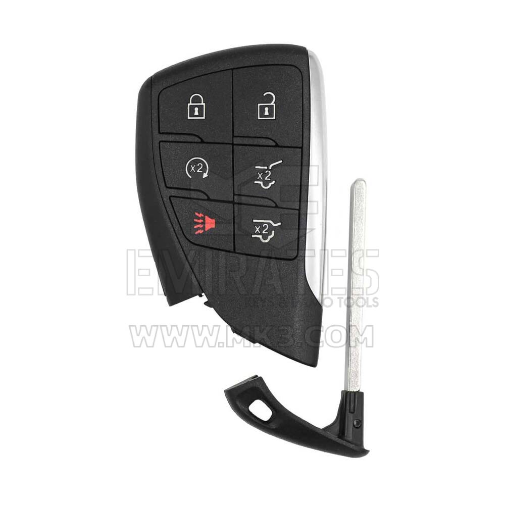 Clé télécommande intelligente GMC Yukon Chevrolet Tahoe Suburban 2021-2022, 6 boutons, 433 MHz, numéro de pièce compatible : 13537964/13541567 – ID FCC : HUFGM2718.