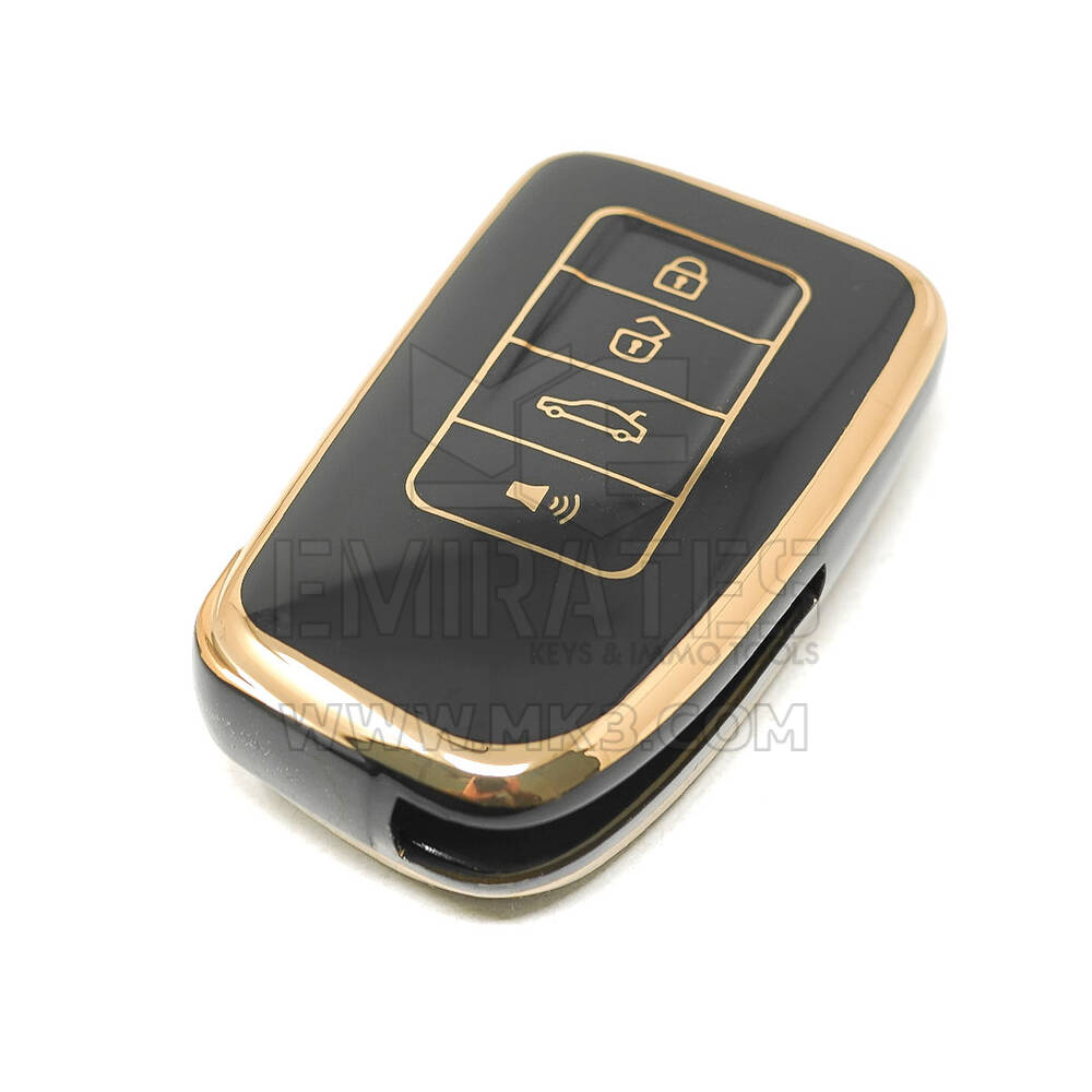 Nueva cubierta de alta calidad Nano del mercado de accesorios para Lexus Remote Key 3 + 1 botones Color negro | Claves de los Emiratos
