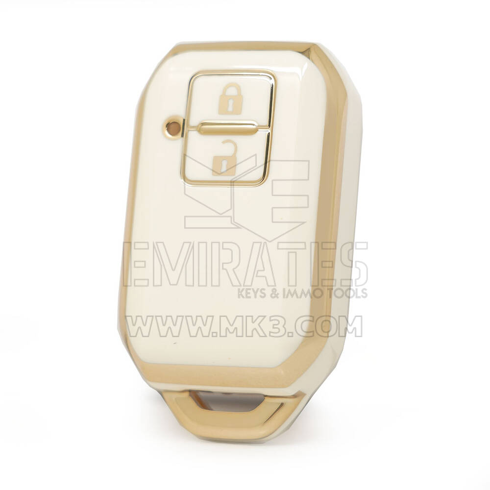 Nano High Quality Cover For Suzuki Baleno Ertiga Remote Key 2 Buttons White Color