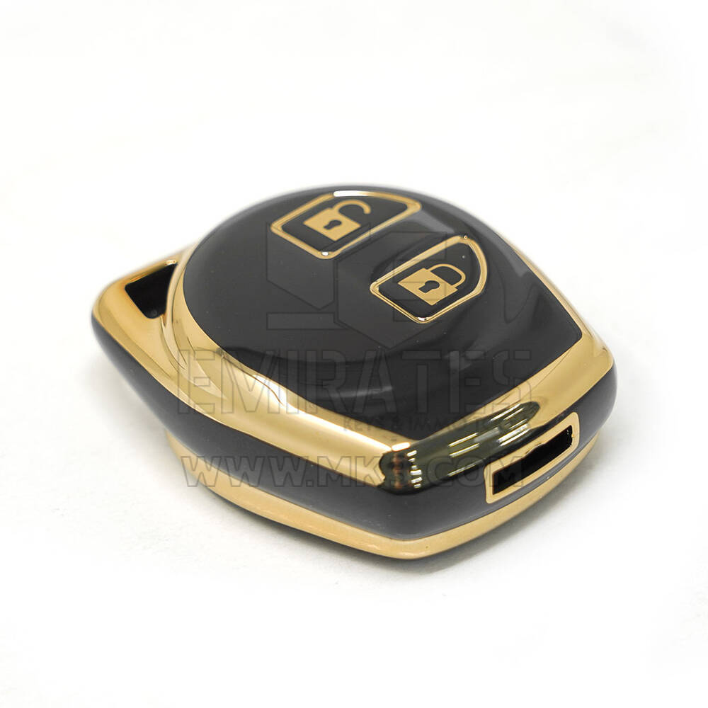 nueva cubierta de alta calidad nano del mercado de accesorios para llave remota suzuki 2 botones color negro | Claves de los Emiratos