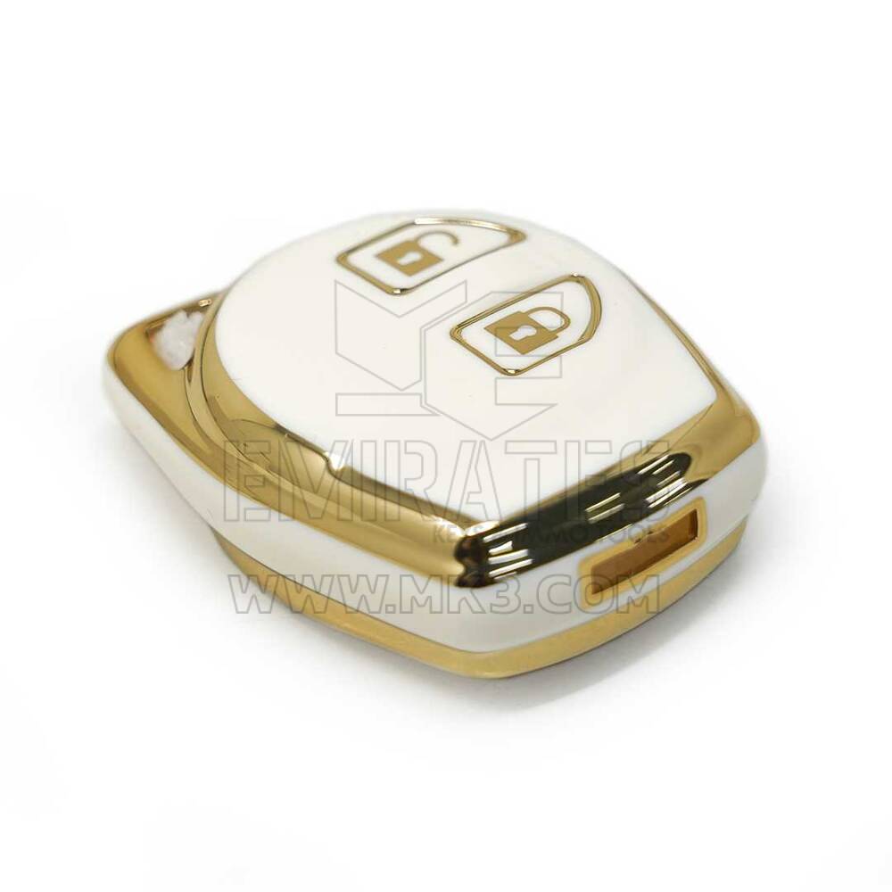 nueva cubierta de alta calidad nano del mercado de accesorios para llave remota suzuki 2 botones color blanco | Claves de los Emiratos
