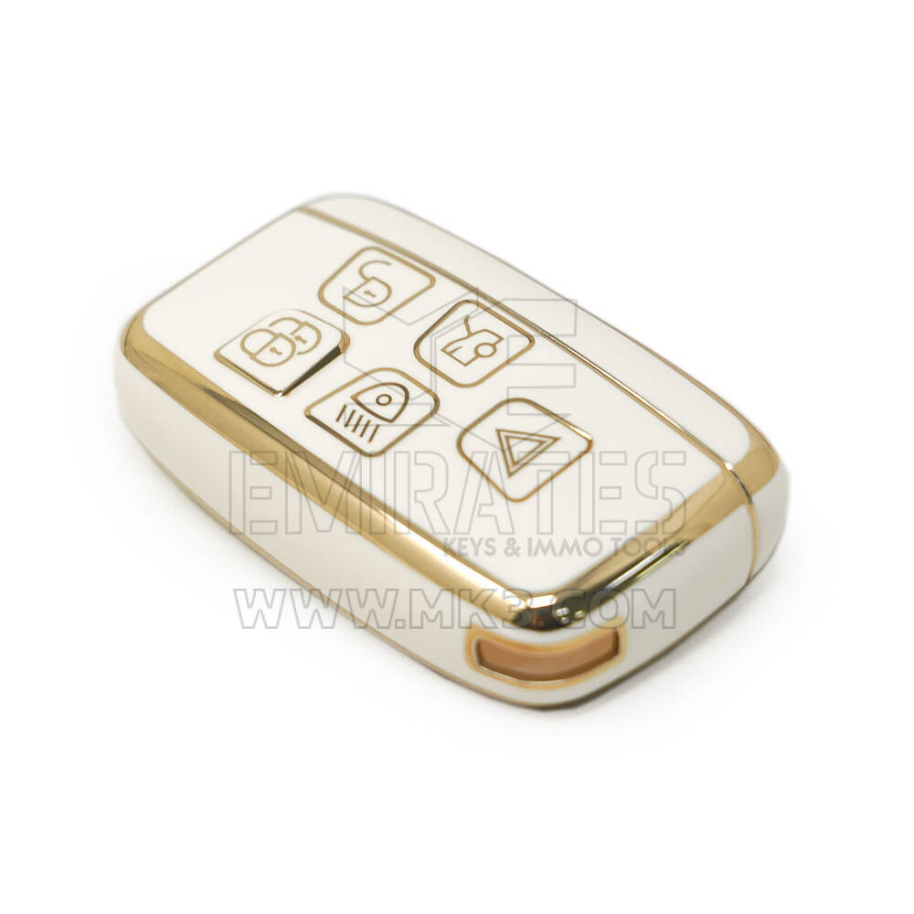 New Aftermarket Nano High Quality Cover For Range Rover Remote Key 5 Buttons White Color | Emirates Keys