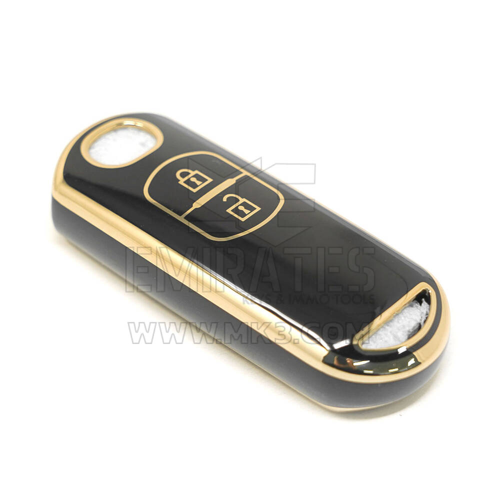 New Aftermarket Nano High Quality Cover For Mazda Remote Key 2 Buttons Black Color | Emirates Keys