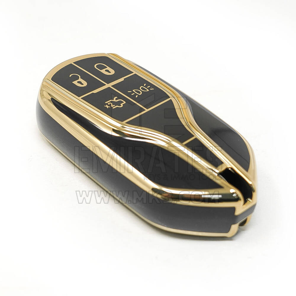 nueva cubierta de alta calidad nano del mercado de accesorios para la llave remota de Maserati 4 botones color negro | Claves de los Emiratos