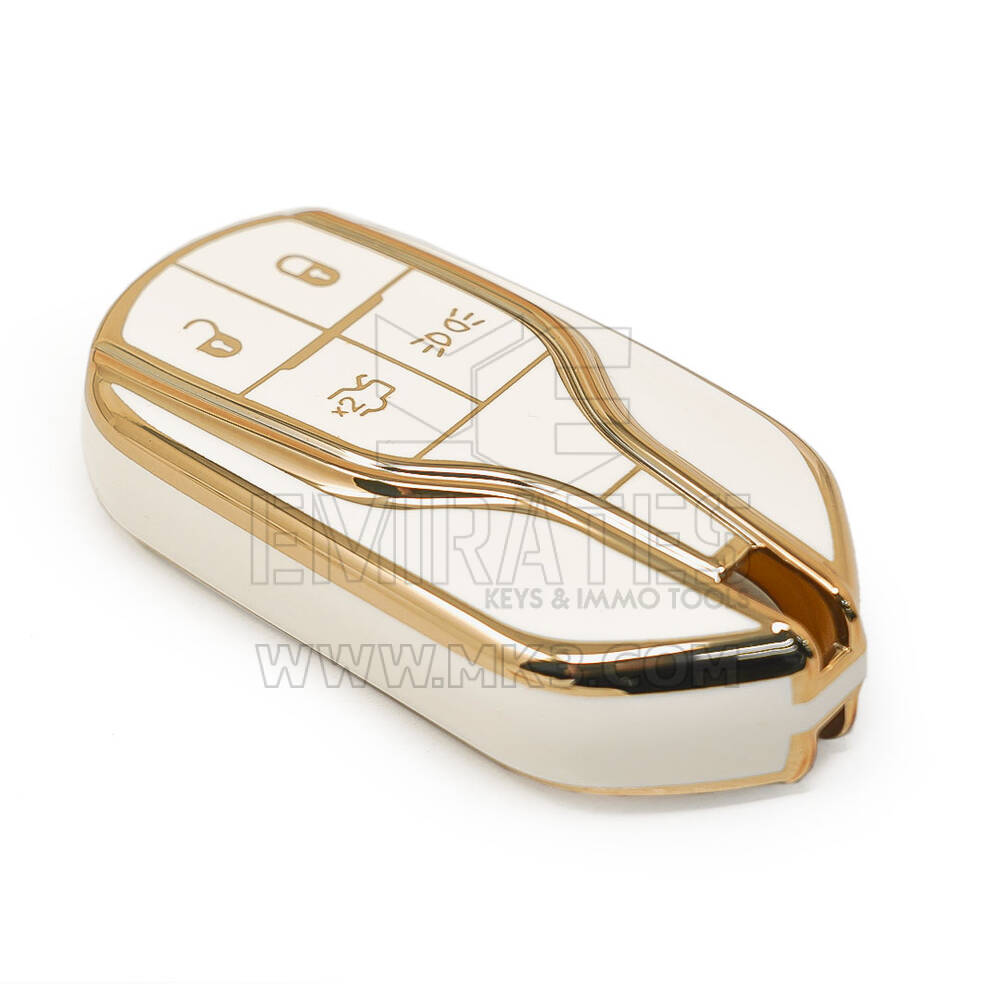 nueva cubierta de alta calidad nano del mercado de accesorios para la llave remota de Maserati 4 botones color blanco | Claves de los Emiratos