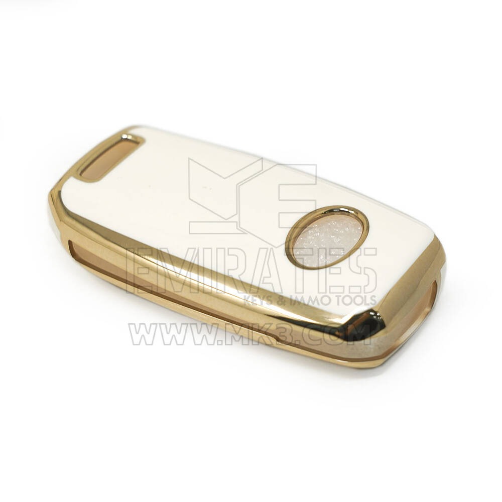 New Aftermarket Nano High Quality Cover For KIA Flip Remote Key 3 Buttons White Color | Emirates Keys