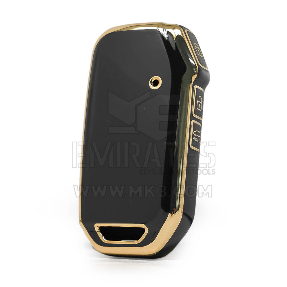 Нано-чехол высокого качества для KIA 2018-2022 Remote Key 3 кнопки черного цвета