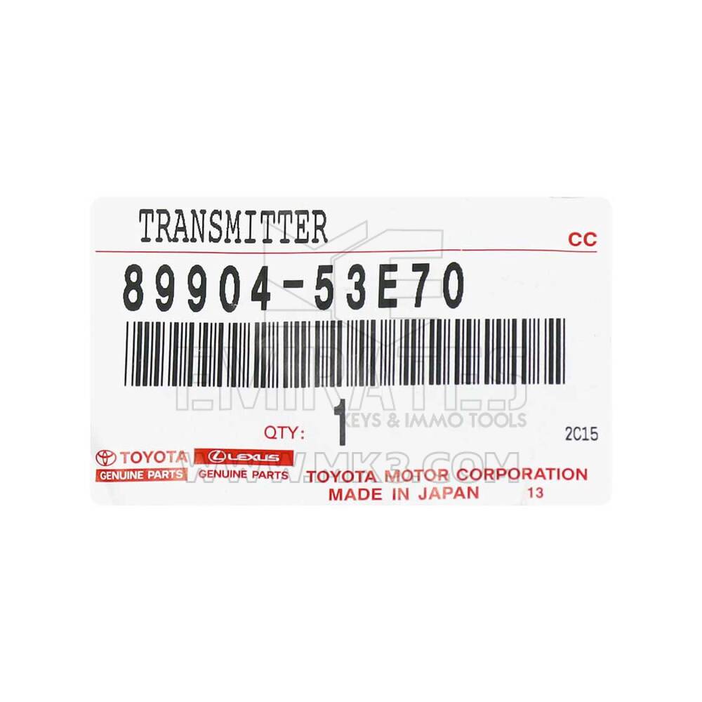 Novo Lexus IS250 2021 Genuíno/OEM Smart Remote Key 4 Botões 315MHz OEM Part Number: 89904-53E70 . ID FCC: HYQ14FLB | Chaves dos Emirados