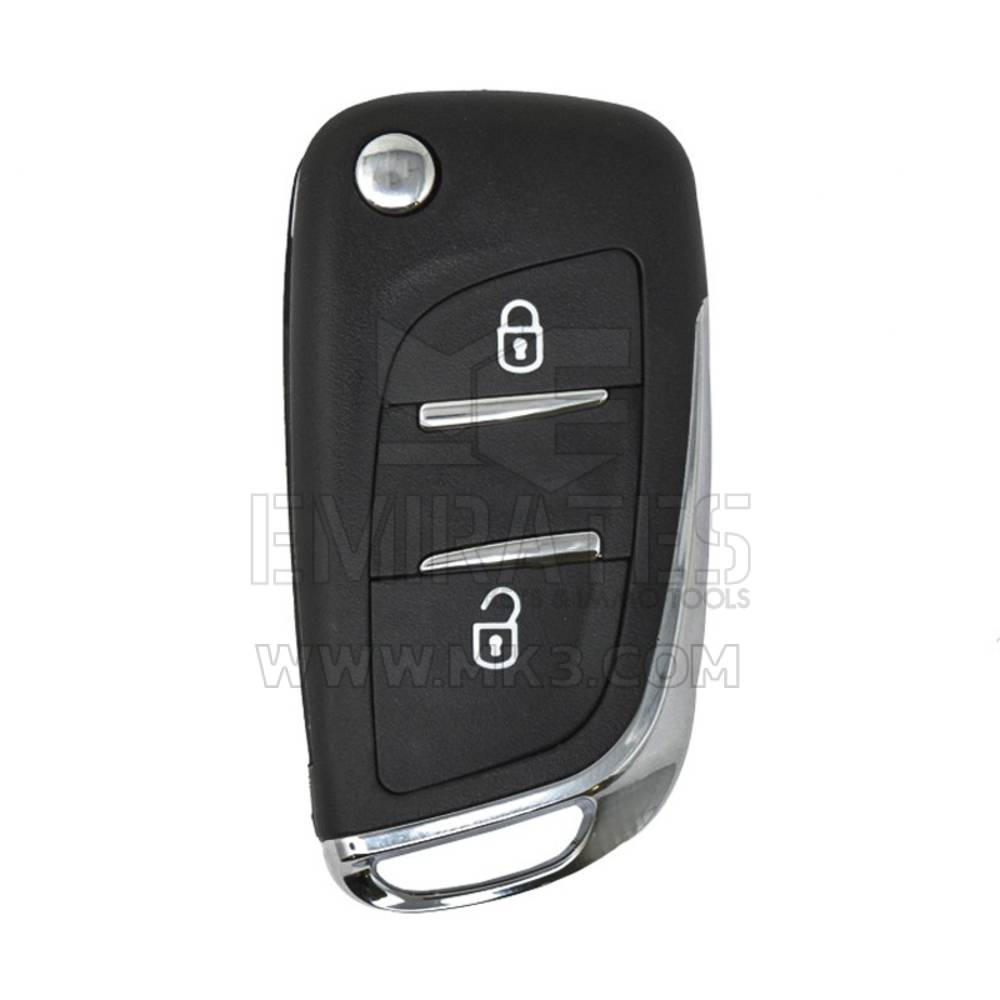 Guscio chiave telecomando Citroen Flip 2 pulsanti con supporto batteria