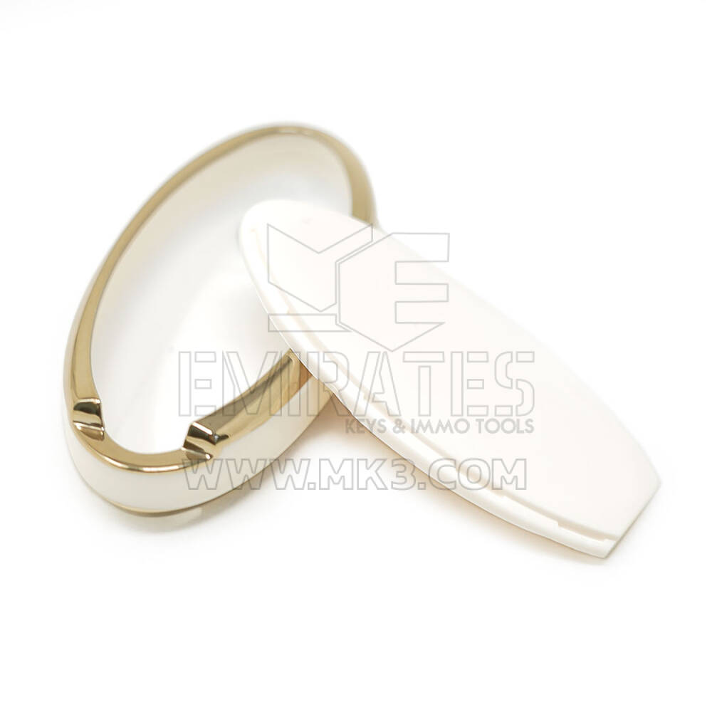 New Aftermarket Nano High Quality Cover For Nissan Remote Key 2+1 Buttons White Color | Emirates Keys