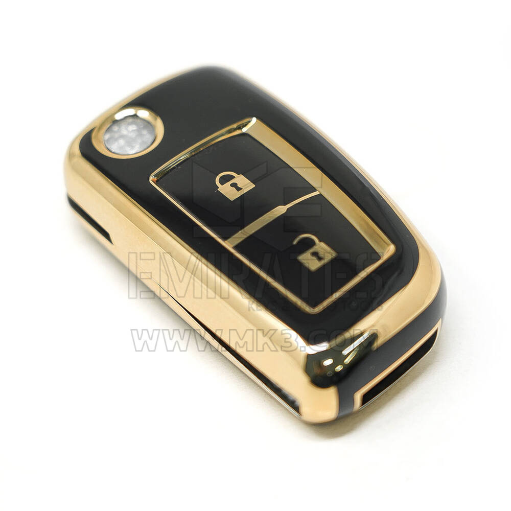 New Aftermarket Nano Cobertura de alta qualidade para Nissan Flip Remote Key 2 Botões Cor preta | Chaves dos Emirados