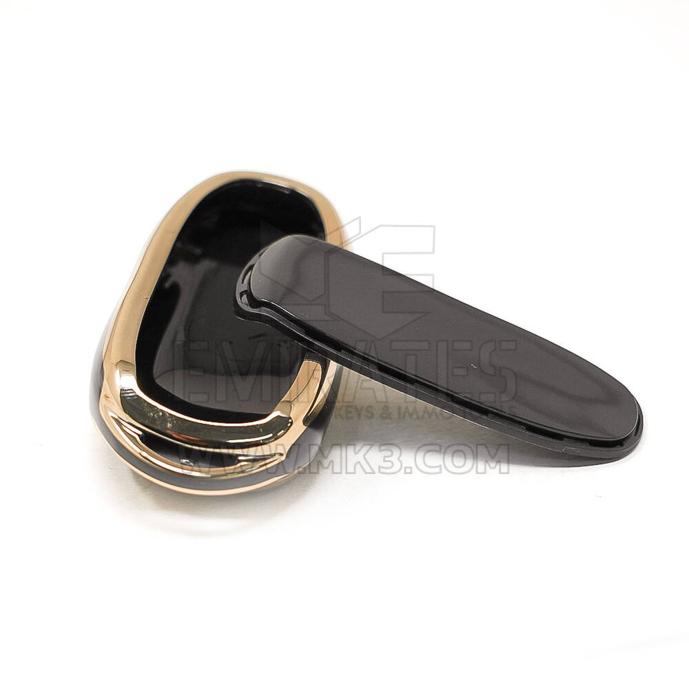 New Aftermarket Nano High Quality Cover For Tesla Smart Remote Key 3 Buttons Black Color | Emirates Keys