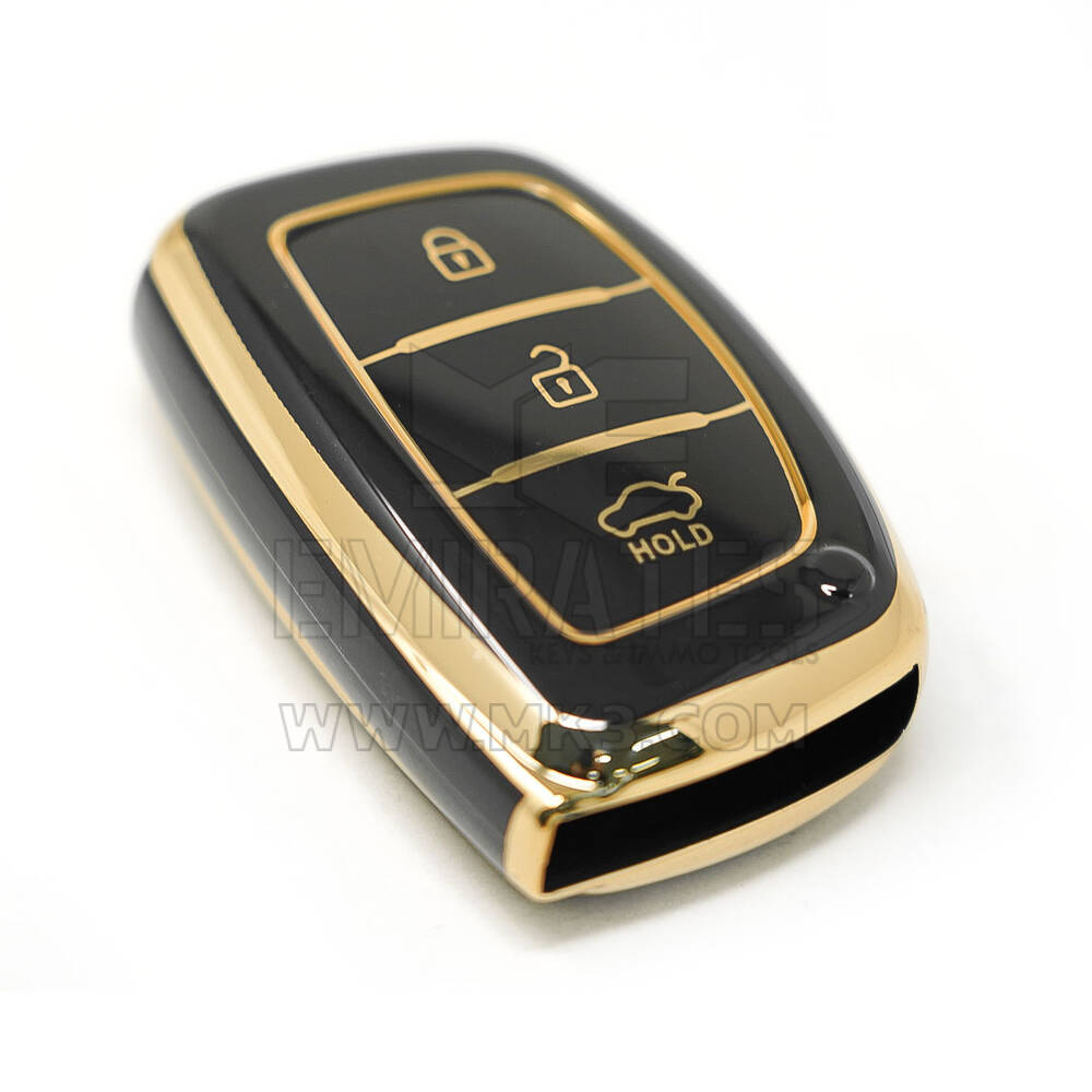 New Aftermarket Nano Capa de Alta Qualidade Para Hyundai Tucson Chave Remota 3 Botões Cor Preta | Chaves dos Emirados