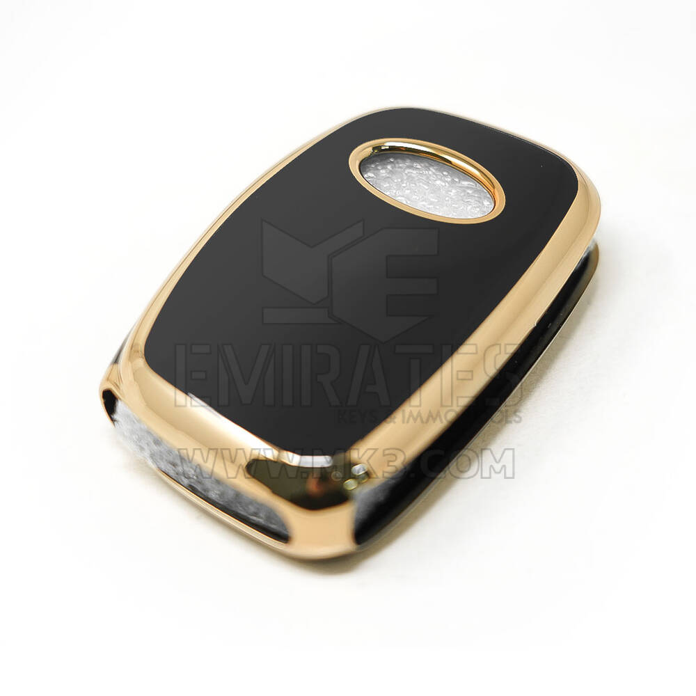 New Aftermarket Nano High Quality Cover For Hyundai Type A Flip Remote Key 3 Buttons Sedan Black Color | Emirates Keys