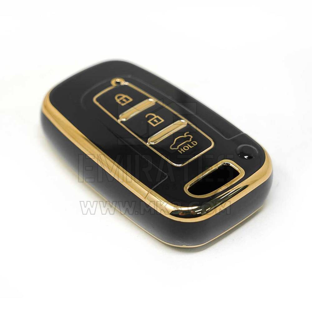 New Aftermarket Nano High Quality Cover For KIA Hyundai Remote Key 3 Buttons Black Color | Emirates Keys