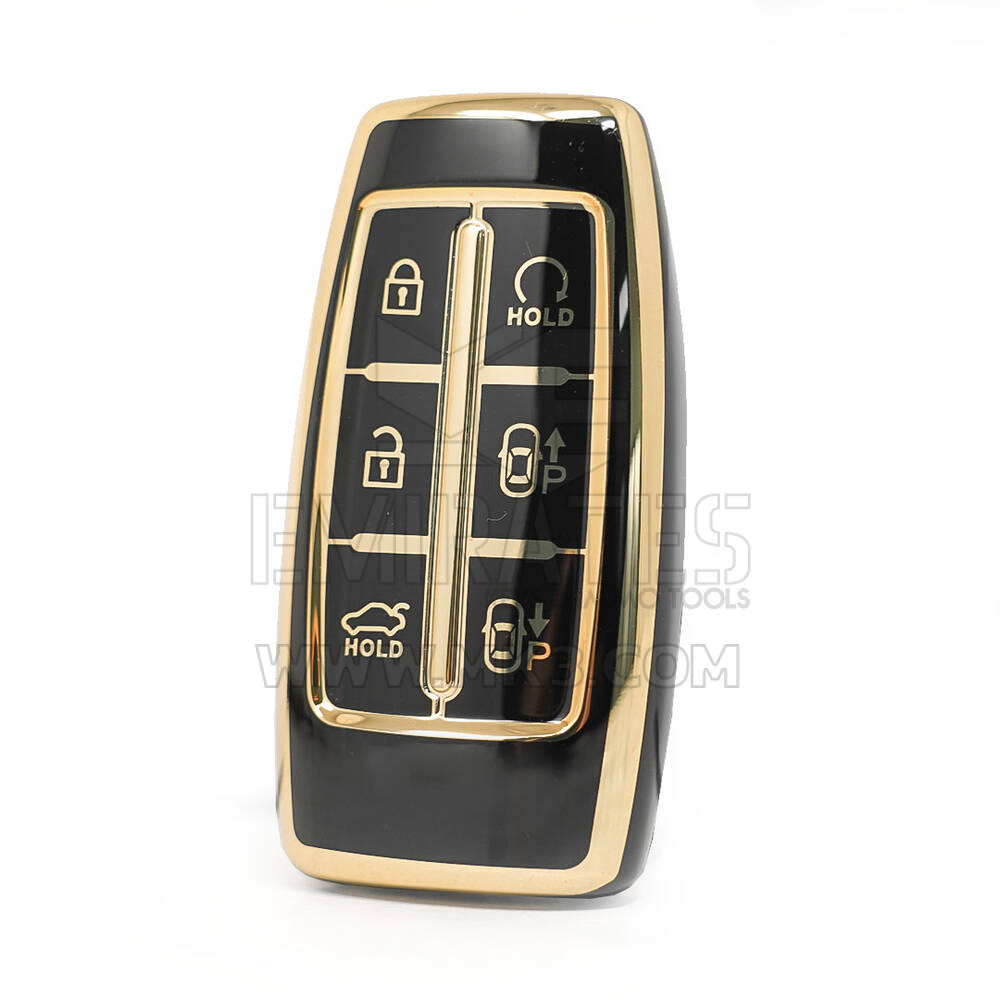 Nano High Quality Cover For Genesis Remote Key 6 Buttons Auto Start Black Color