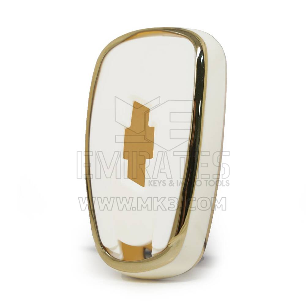 Nano Cover For Chevrolet Remote Key 3+1 Кнопки белого цвета | МК3
