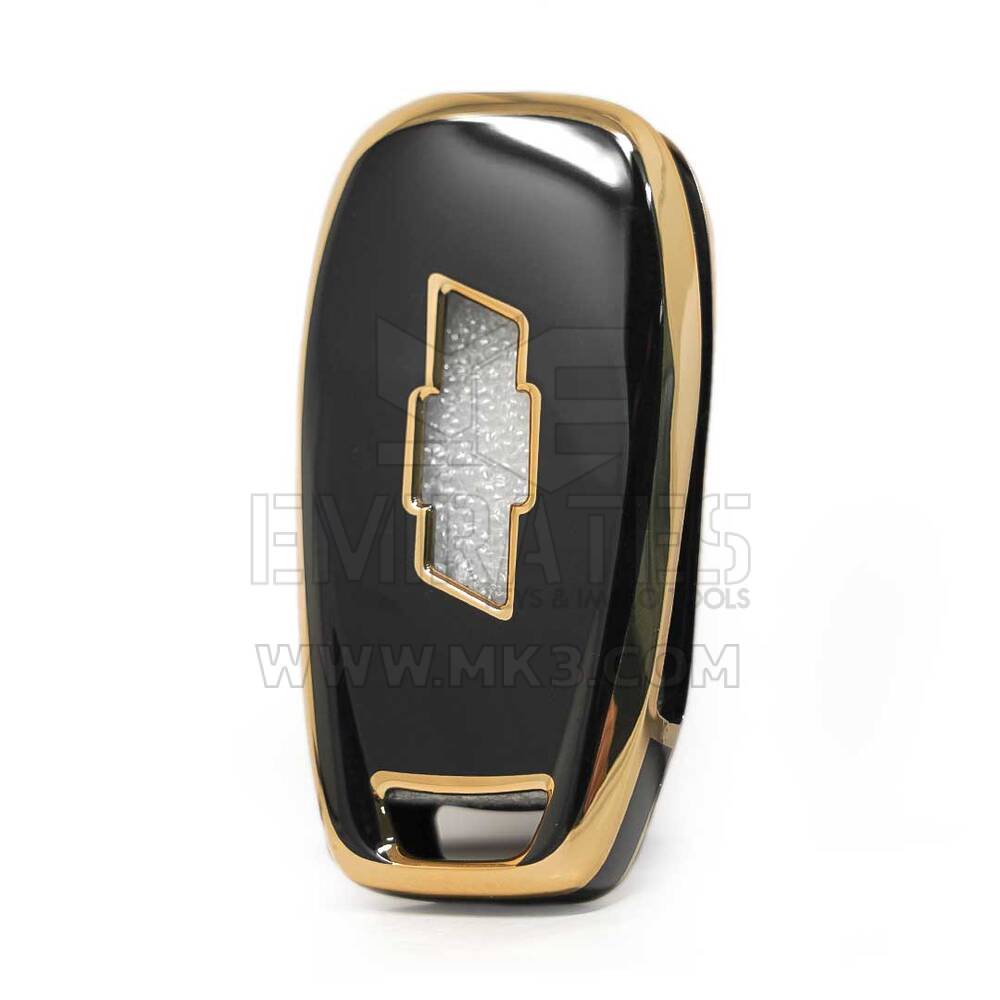 Nano Cover Para Chevrolet Flip Remote Key 3 Botones Negro | mk3