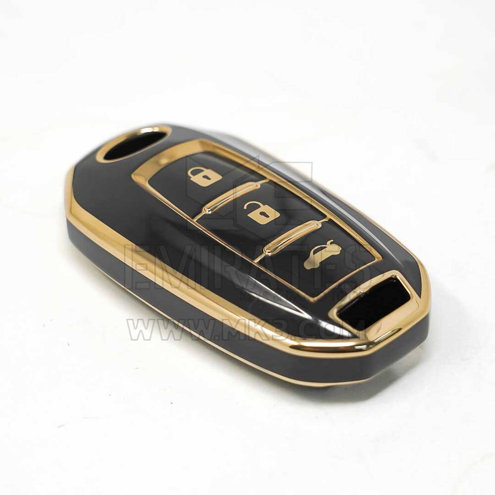 New Aftermarket Nano High Quality Cover For Infiniti Remote Key 3 Buttons Sedan Black Color | Emirates Keys