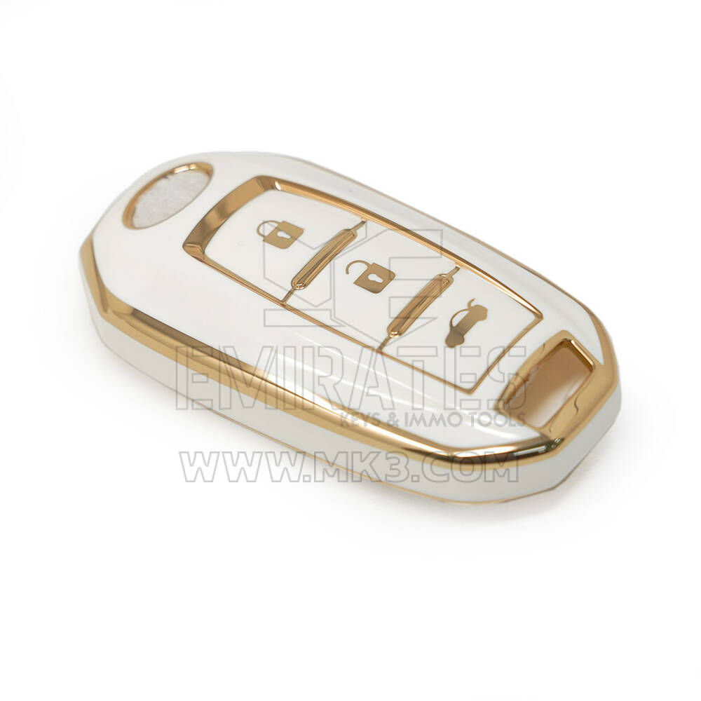Nueva cubierta de alta calidad Nano del mercado de accesorios para llave remota Infiniti 3 botones Color blanco sedán | Claves de los Emiratos