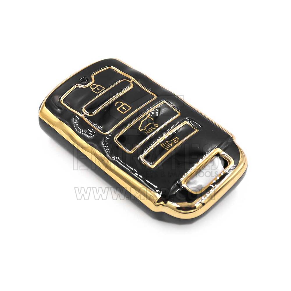 nueva cubierta de alta calidad nano del mercado de accesorios para llave remota inteligente kia 4 botones color negro m11j4a | Claves de los Emiratos