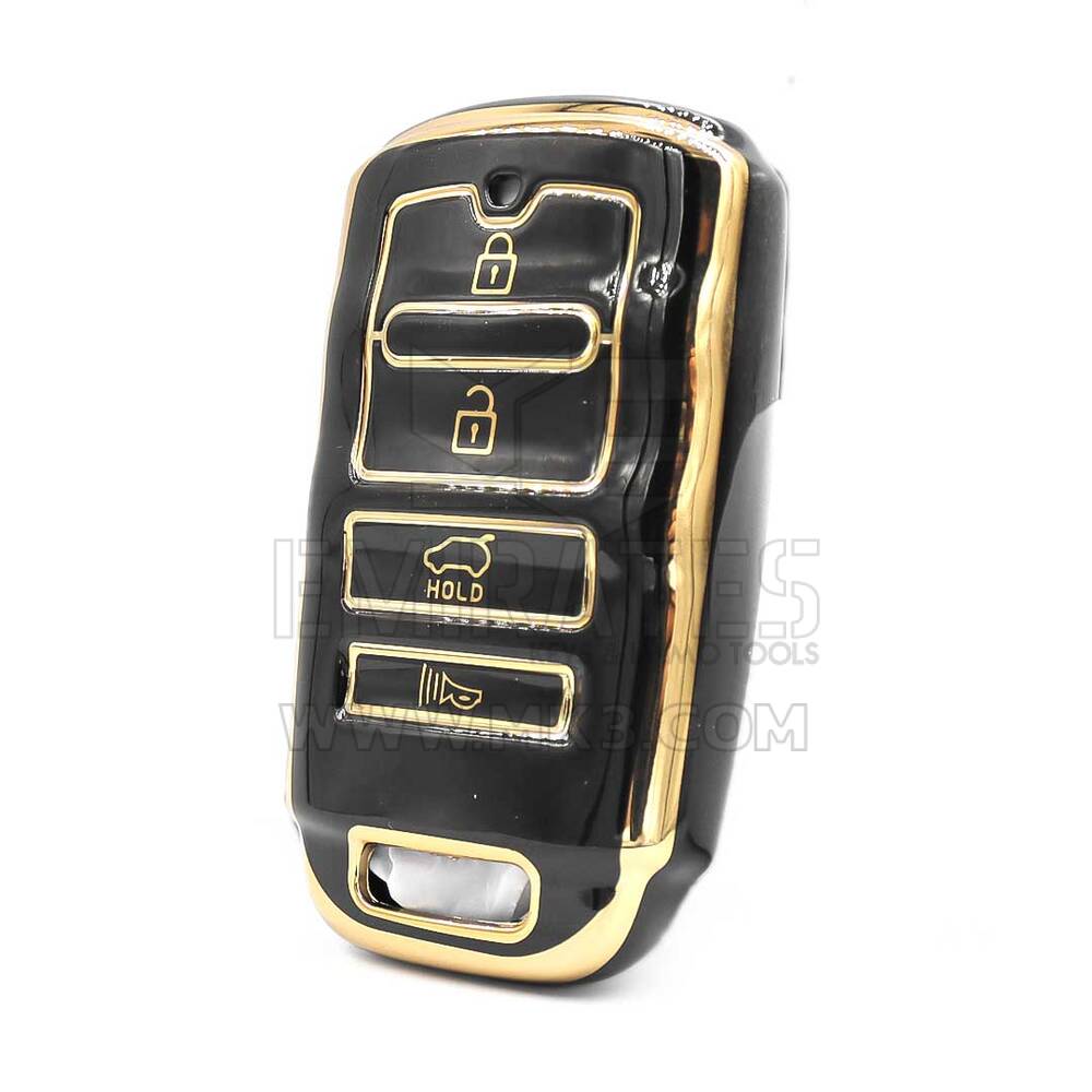 Nano High Quality Cover For Kia Smart Remote Key 4 Buttons Black  Color M11J4A