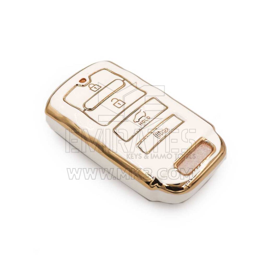 New Aftermarket Nano High Quality Cover For Kia Smart Remote Key 4 Buttons White Color M11J4A | Emirates Keys