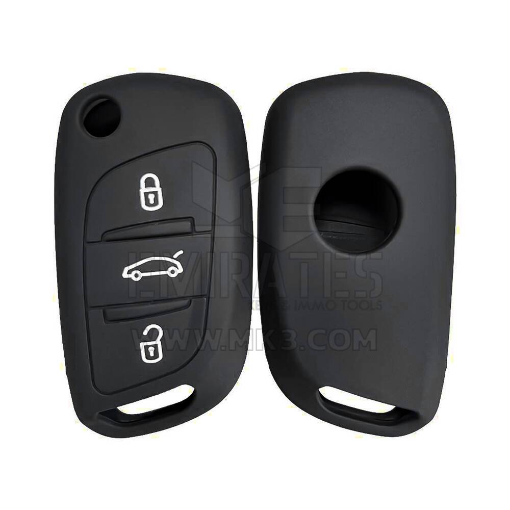 Silicone Case For Citroen DS Flip Remote 3 Buttons