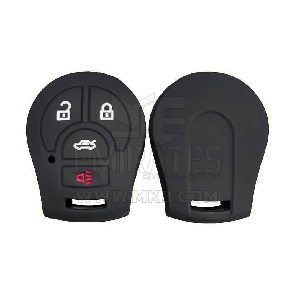 Coque en silicone pour clé à distance Nissan 2013-2019 4 boutons