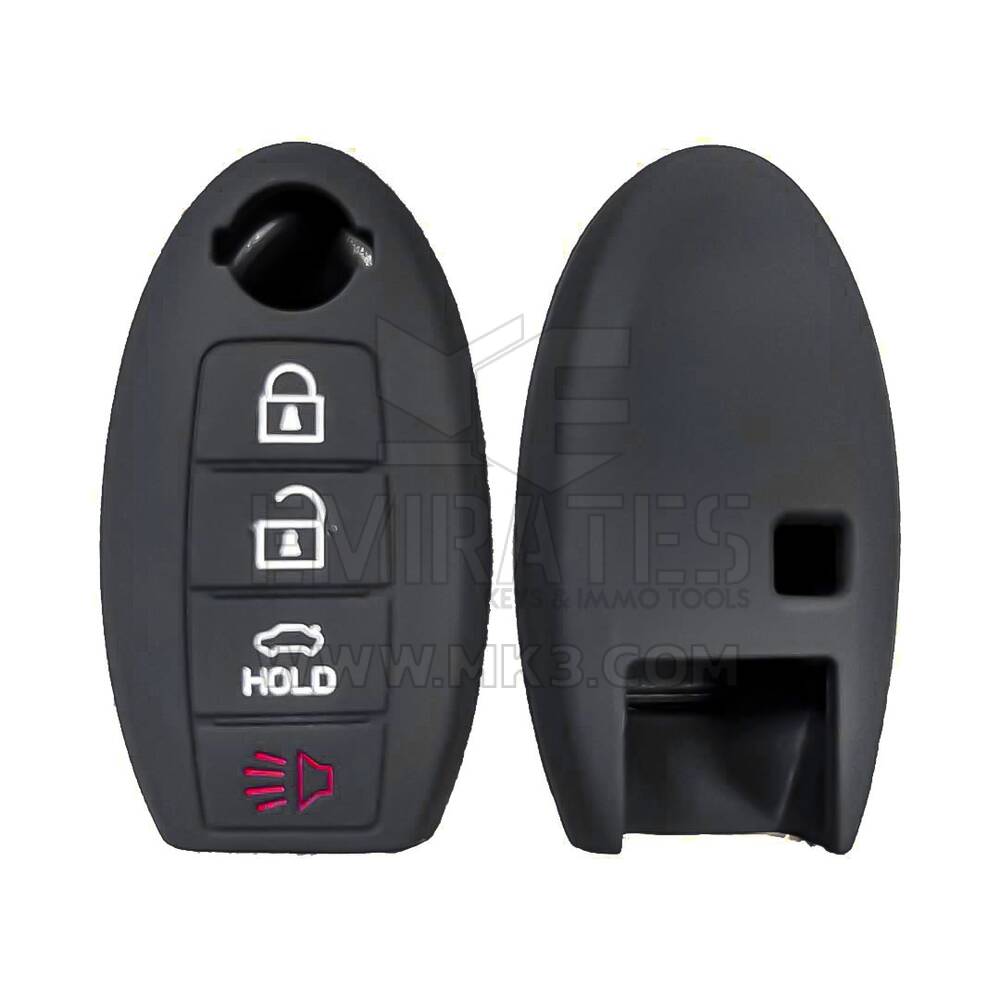 Coque en silicone pour clé à distance Nissan 4 boutons