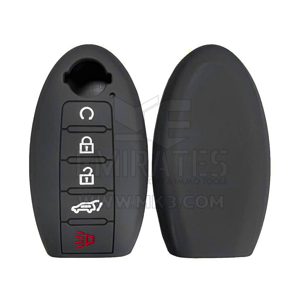 Coque en silicone pour clé à distance Nissan 5 boutons