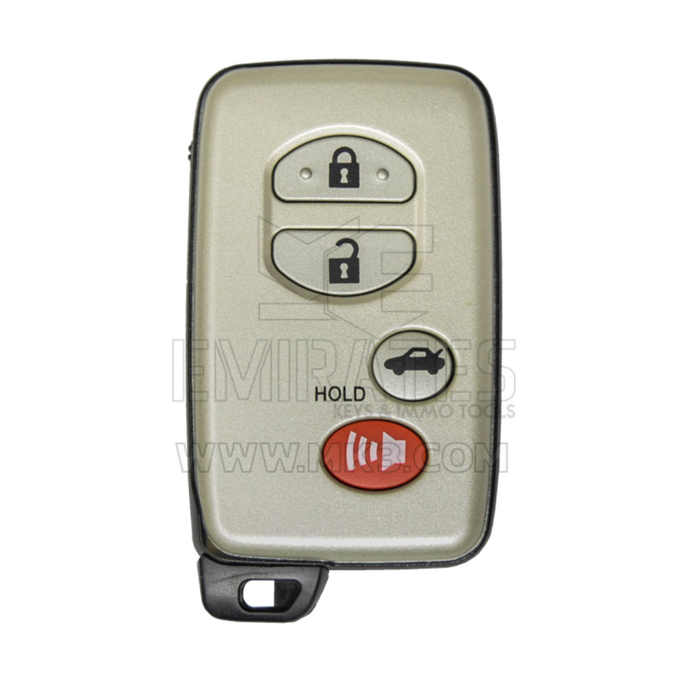 Toyota Camry 2007-2009 Smart Key 4 botones 315MHz Número de pieza compatible: 89904-33181 / 89904-06041