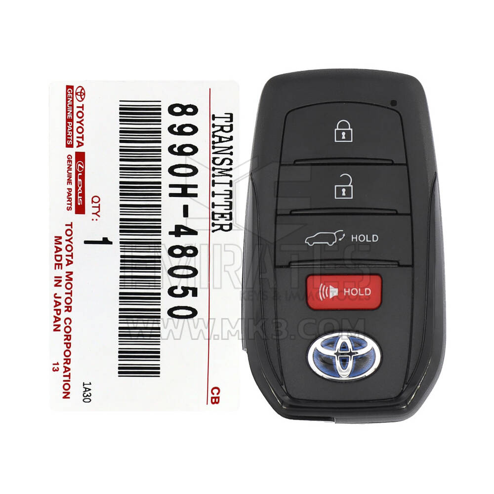 New Toyota Venza 2021 Genuine/OEM Smart Remote Key 4 Buttons 315MHz Manufacturer Part Number: 8990H-48050 / 8990H-48051 / 8990H-48051 - FCCID: HYQ14FBX | Emirates Keys