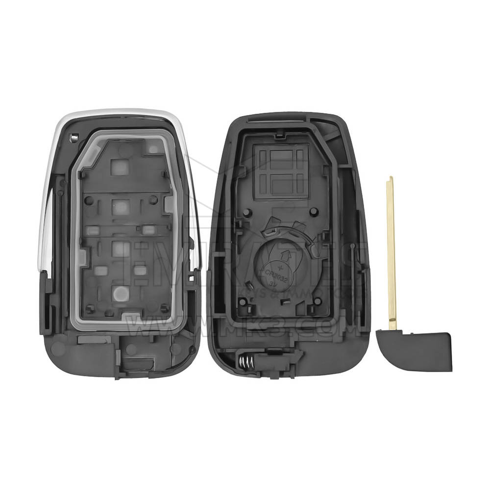 Coque de clé à distance intelligente Toyota RAV4 Prado 2019 2 boutons de haute qualité, coque de clé à distance Emirates Keys, remplacement de coques de porte-clés à bas prix.