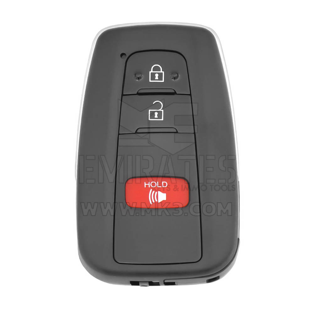 Coque de clé télécommande intelligente Toyota CH-R RAV4 2019, 2 + 1 boutons